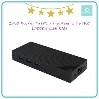 Jual ZX05 Pocket Mini PC - Intel Alder Lake N100 - LPDDR5 12GB