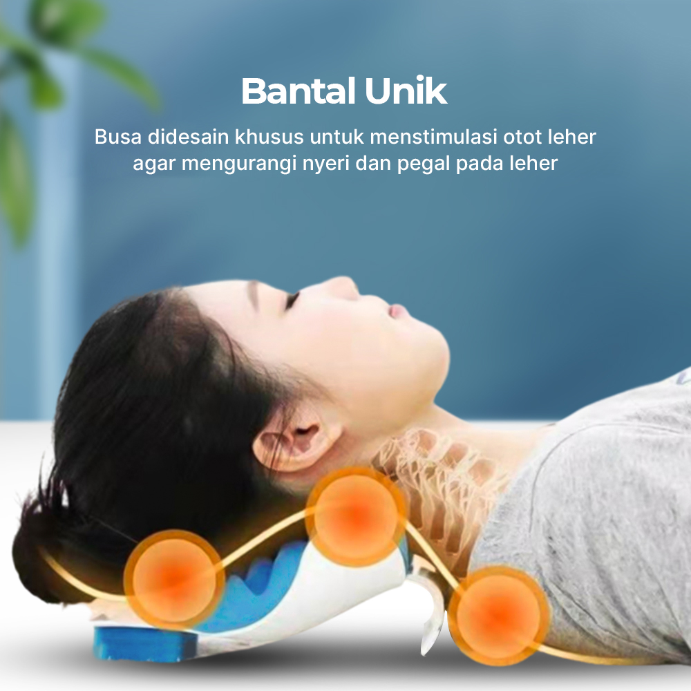 TaffHOME Bantal Relaksasi Leher Punggung Neck Pain Relief - HBF001