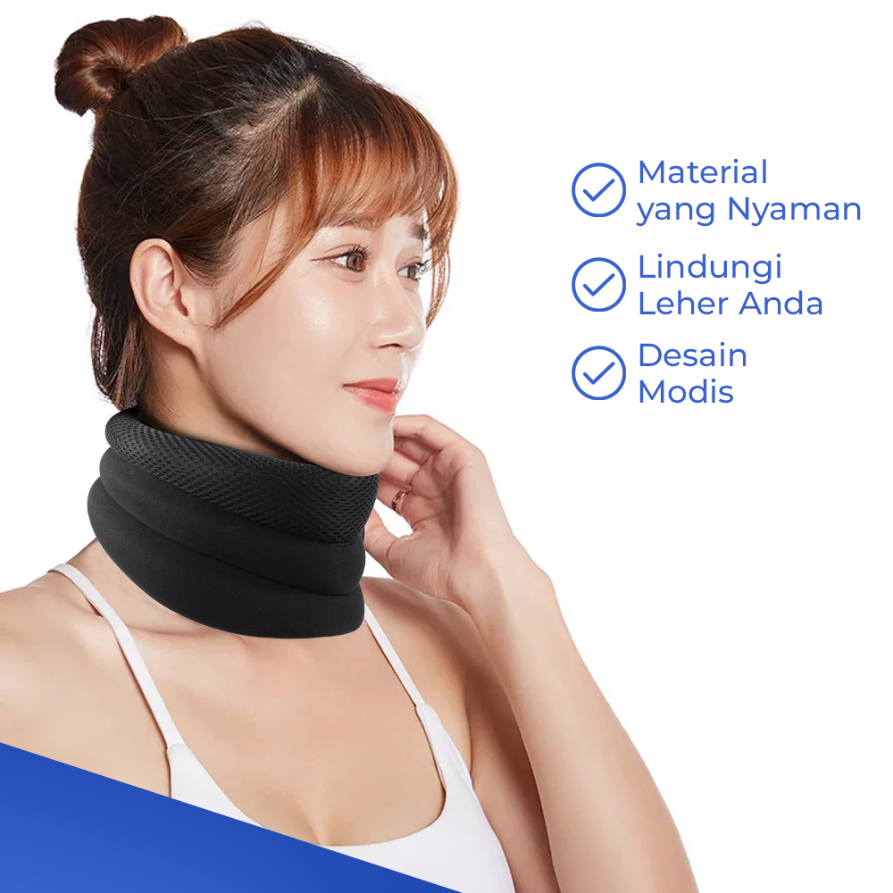PASTSKY Penyangga Leher Elastic Collar Neck Belt Breathable Size L - HR-173
