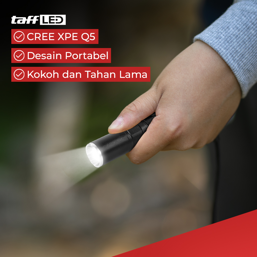 TaffLED Senter LED Mini Cree XPE Q5 2000 Lumens - Mini864