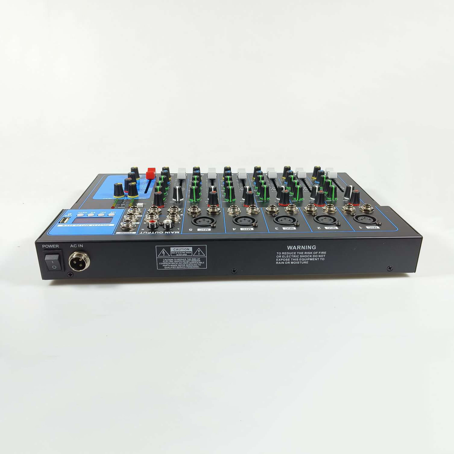 LEORY Professional Live Audio Mixer Karaoke DJ 7 Channel - L7