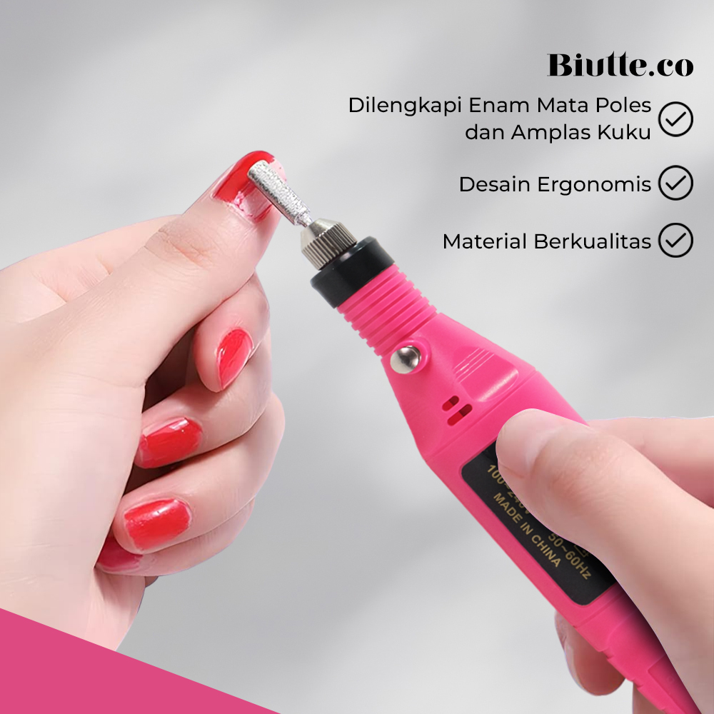 Biutte.co Alat Perawatan Kuku Electric Nail Manicure Pedicure - JMD-100