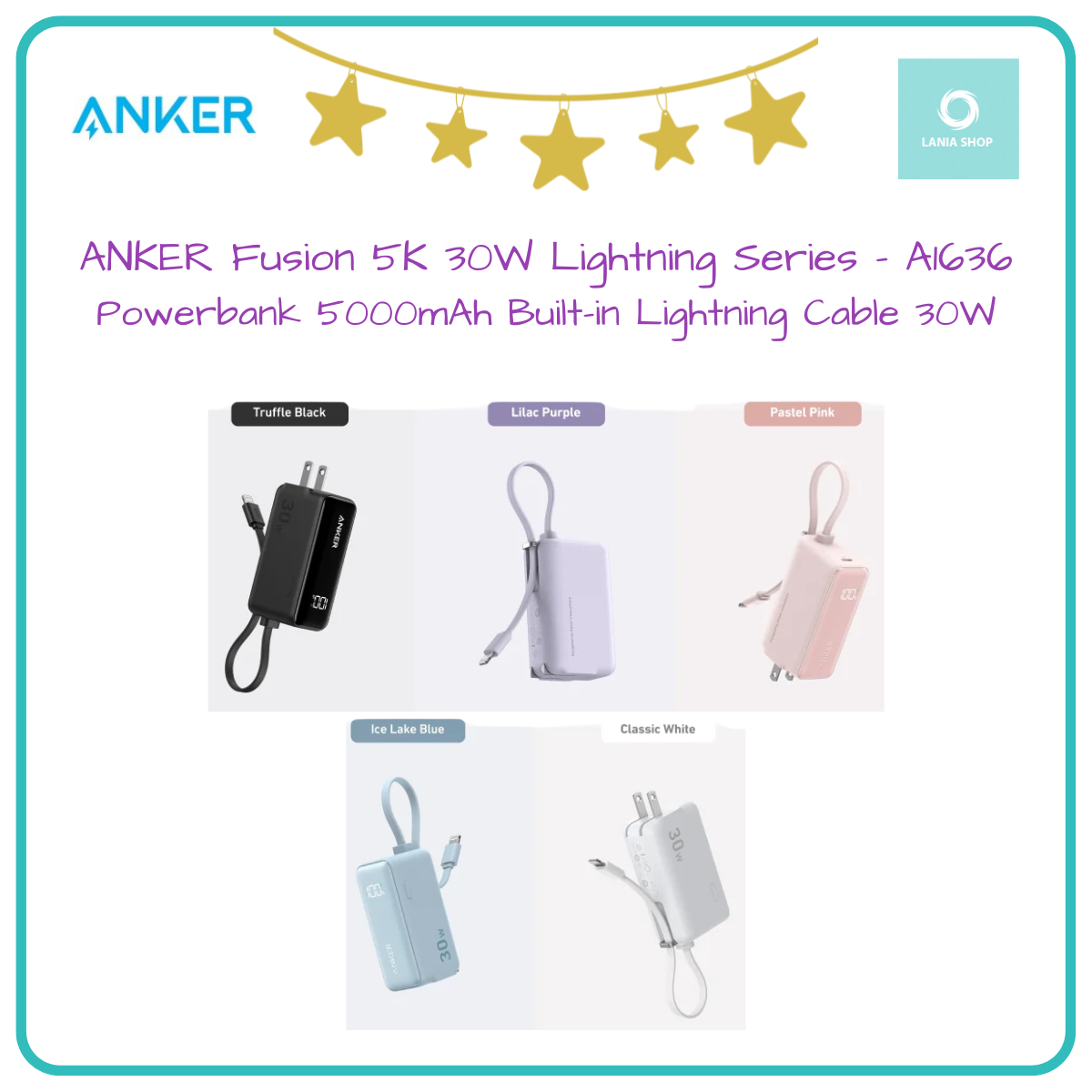 Anker Power Bank A1636 Lightning Cable