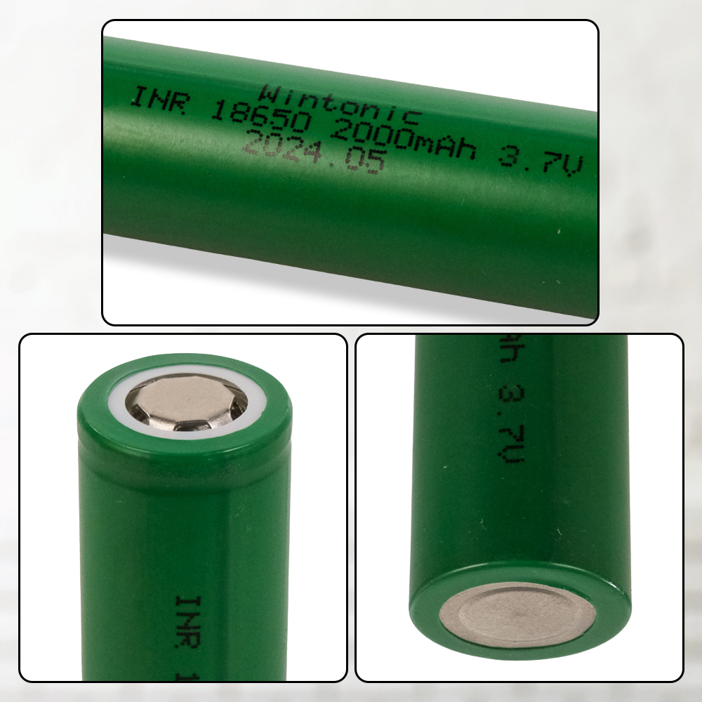 WINTONIC Baterai Rechargeable 18650 INR 3.7V 2000mAh