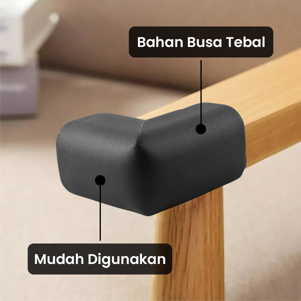 Lovyno Bumper Pinggiran Meja Baby Safety Table Edge Corner Guard 8 PCS - L-8104