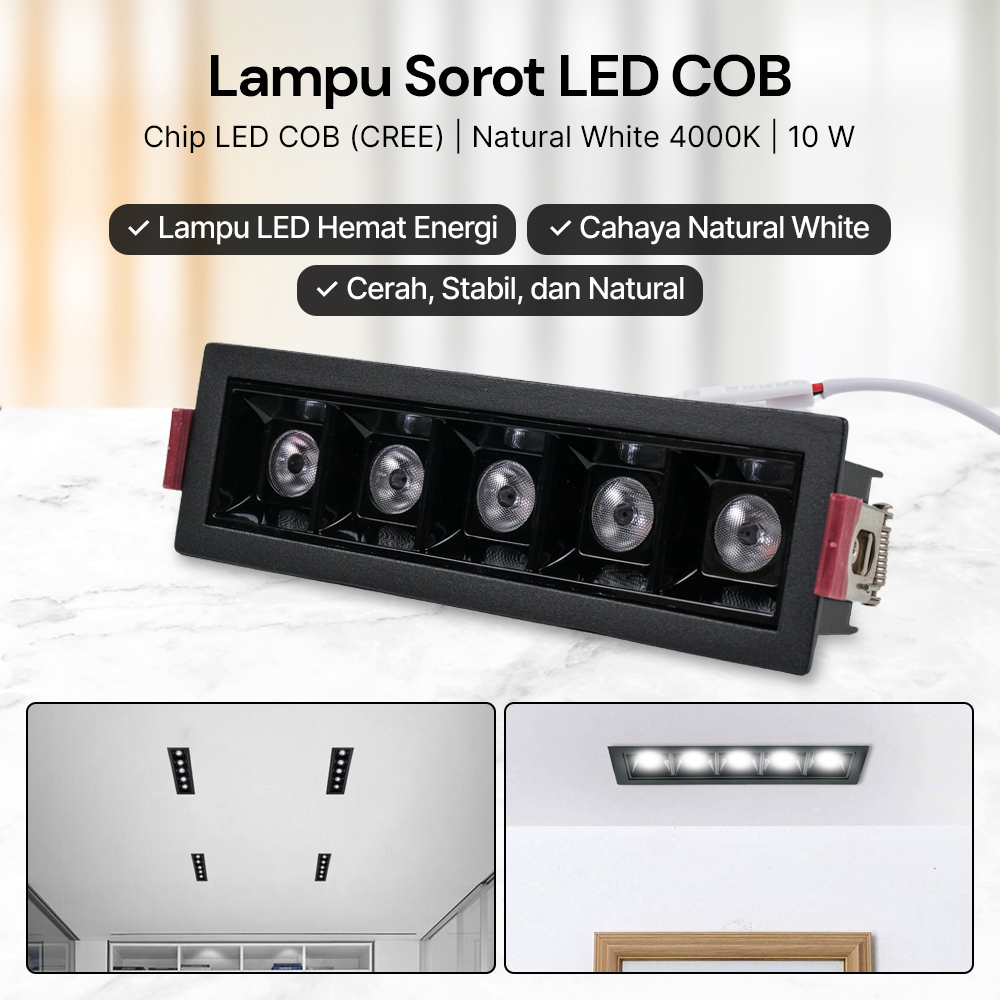 Shengdao Lampu Sorot LED COB Plafon Downlight Natural White 4000K - OM220