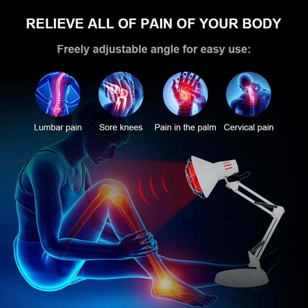 Mooralisoil Lampu Terapi Infrared Physiotherapy Healthcare Lamp 150W - MS597