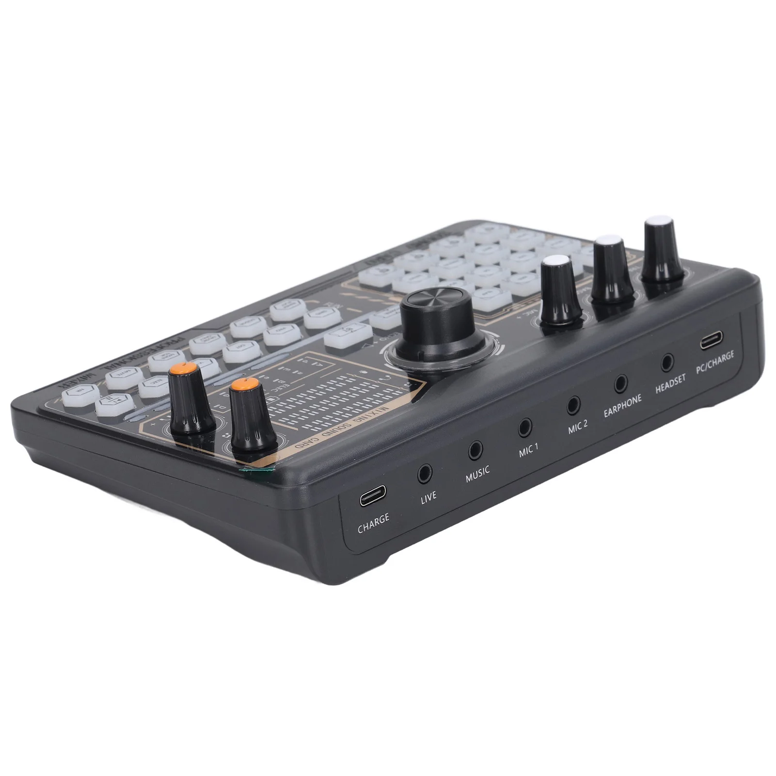 SODIAL Mixer Audio External Sound Card Live Bluetooth 16 Effects - P300