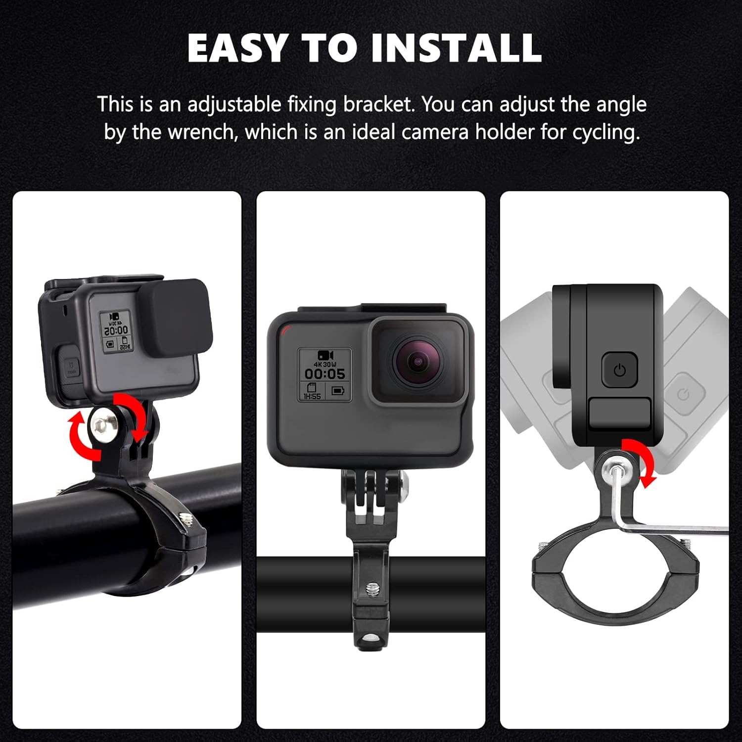Bike Handlebar Seatpost Mount for GoPro dan Mi Yi