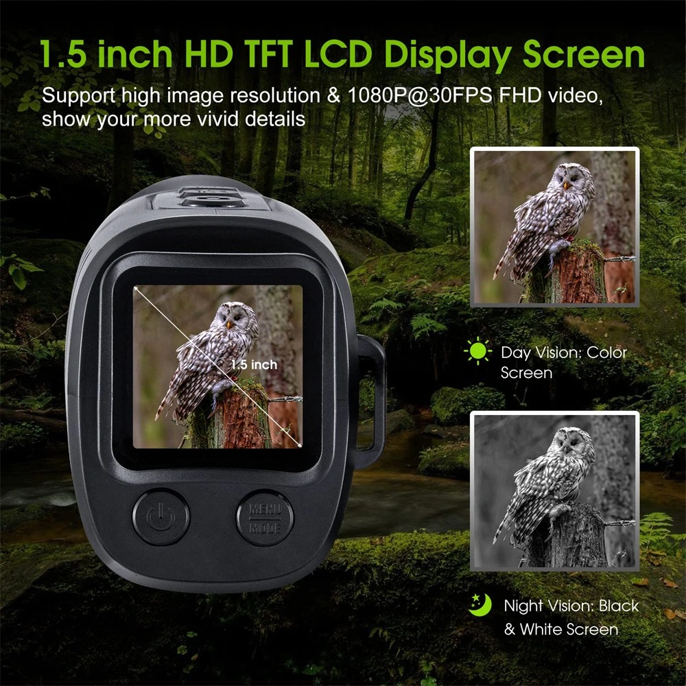 APEXEL Teropong Monokular Digital 1.5 Inch Night Vision - APL-NV007