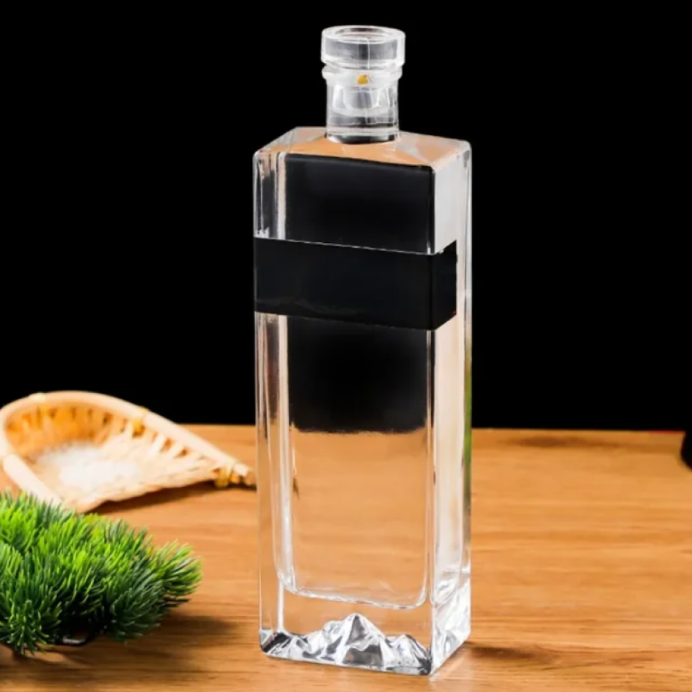 Botella Whisky Decanter Glass Bottle Liquor Scotch Mountain 500ml - BT500