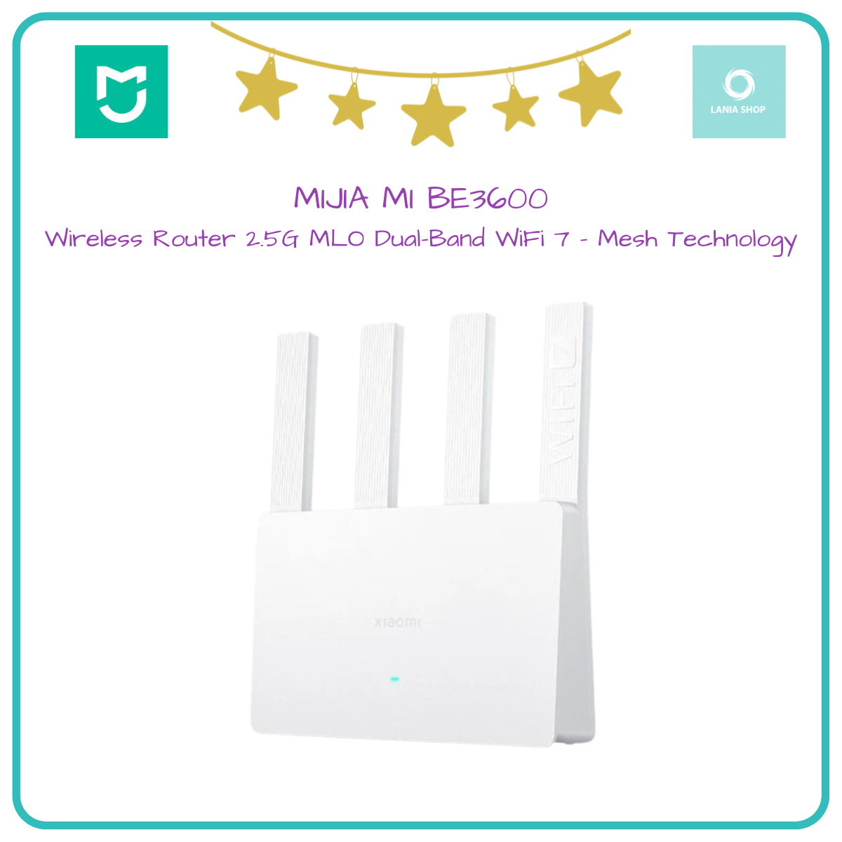 Jual MIJIA MI BE3600 Wireless Router 2 5G MLO Dual Band WiFi 7 jual-mijia-mi-be3600-wireless-router-2-5g-mlo-dual-band-wifi-7