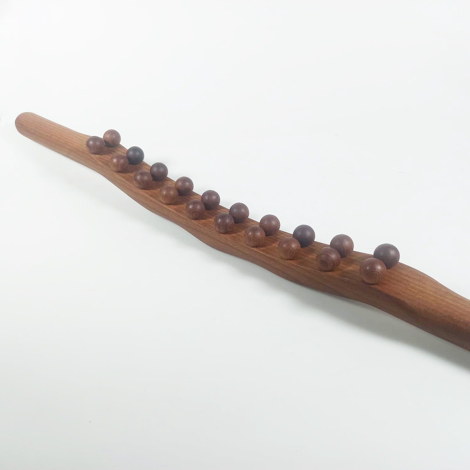 UOEO Alat Pijat Kayu Tongkat Massage Exercise Stick Twenty Beads - U-20