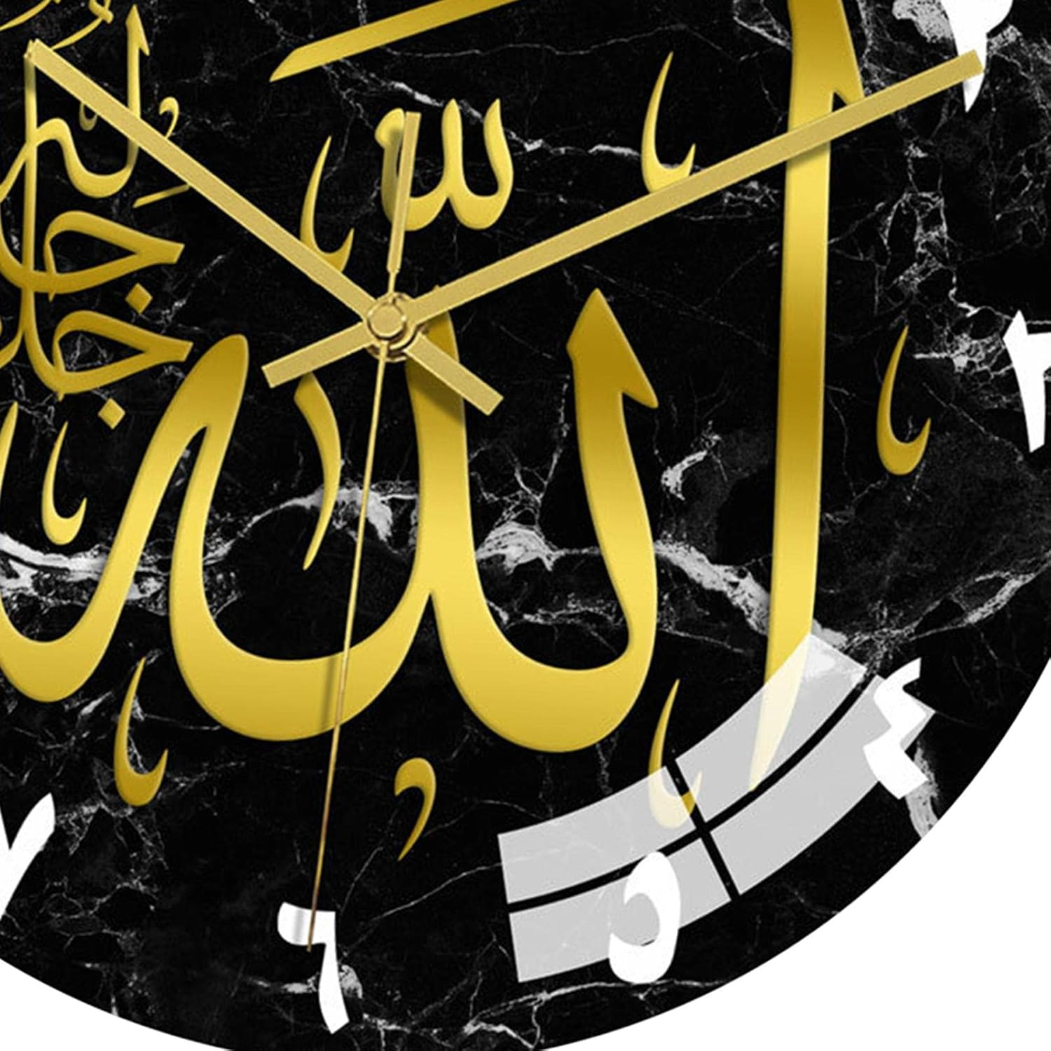 LISM Jam Dinding Arab Kaligrafi Acrylic Silent Movement Clock 30cm - LS-30