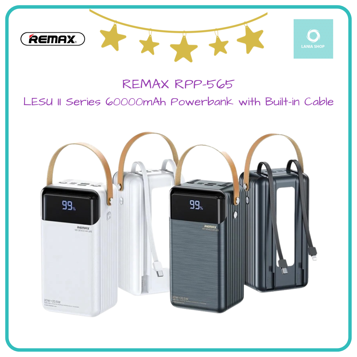 Jual REMAX RPP-565 - LESU II Series 60000mAh Powerbank with