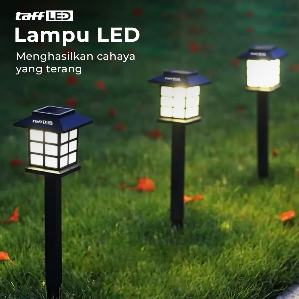 TaffLED Lampu Taman Hias Tancap Waterproof LED Cool White Solar Power - YF-922