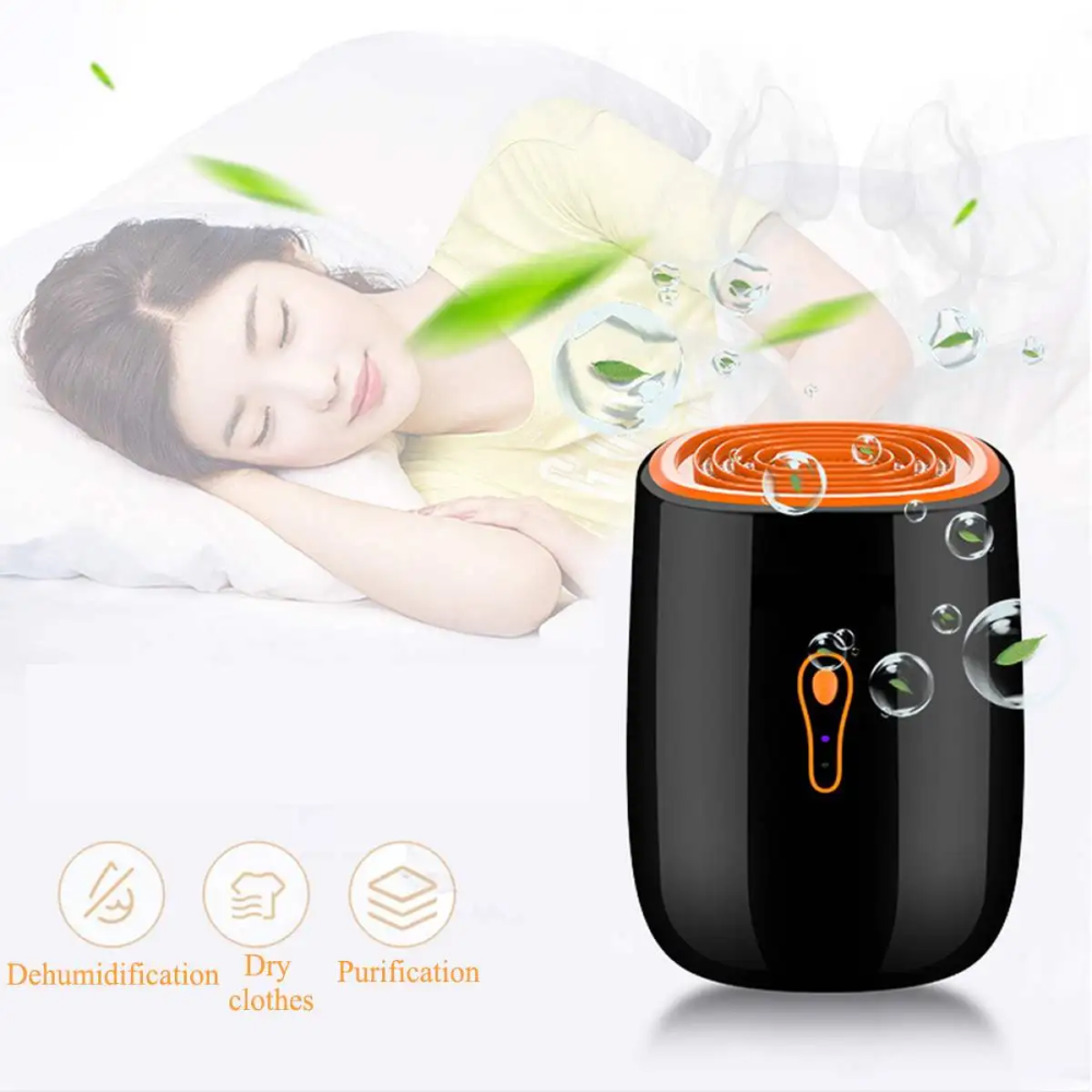 YANGZI Dehumidifier 2in1 Moisture Absorber Portable Low Noise 800ml - VS-DH07