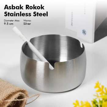 TNS Asbak Rokok Cigar Ashtray Ash Stainless Steel - T9224