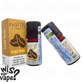 Nafas Kopi Susu 30ml - Coffee Milk Liquid Saltnic By Tickets EJM