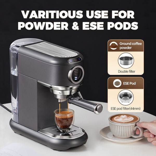 Cafelffe Mesin Kopi Espresso 2in1 Coffee Maker 19 Bar 1450W 1.1L - ST-695F