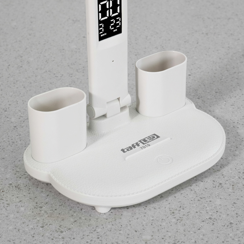 TaffLED Lampu Meja Baca LED Display Double Head USB Power 3in1 7W - BST-7019
