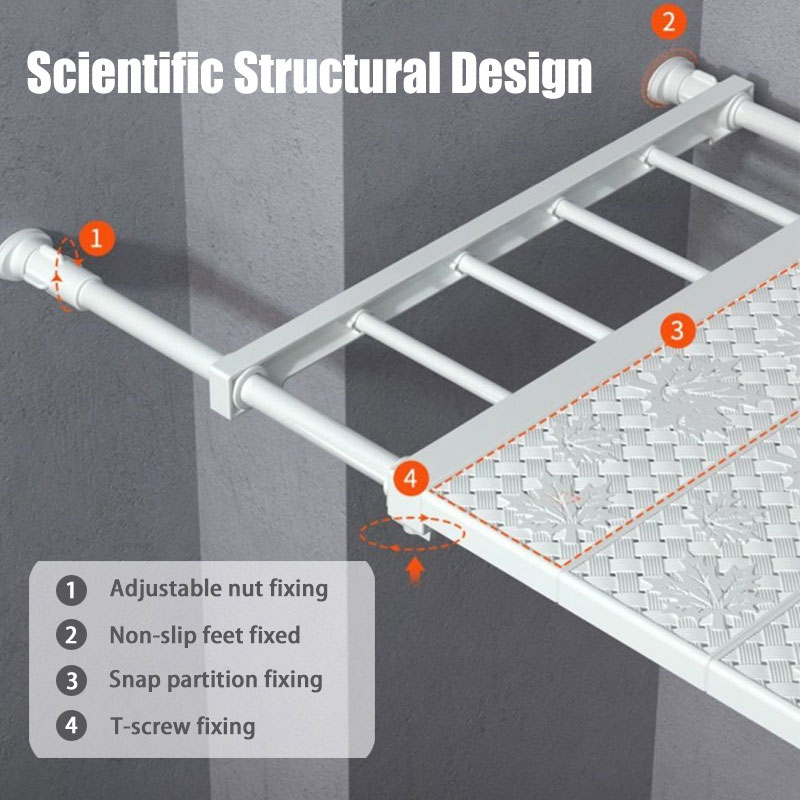 Strongwell Laci Tambahan Lemari Retractable Rack 90x30cm 1 PCS - JJ1930
