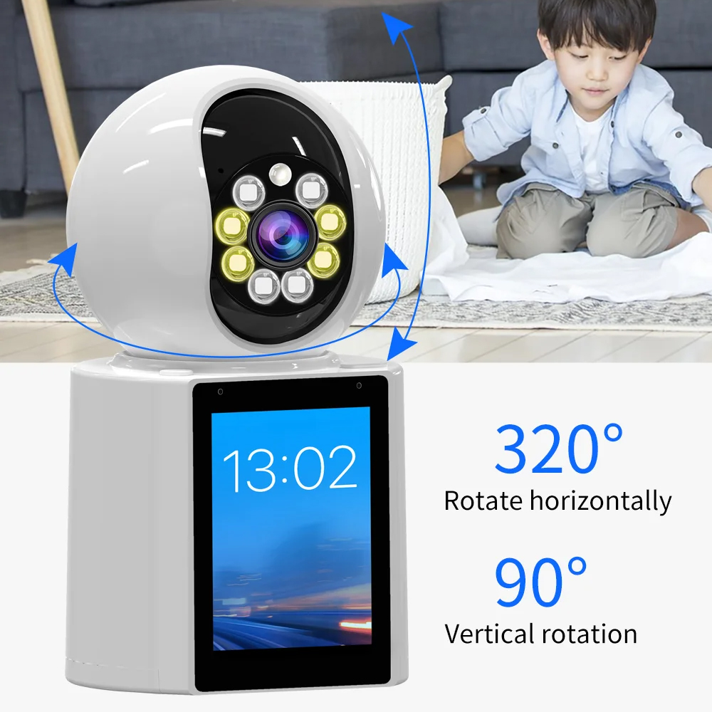 Neye Kamera CCTV IPS Screen Two Way Camera Motion Detection Key Call - S6-WF-AI4K