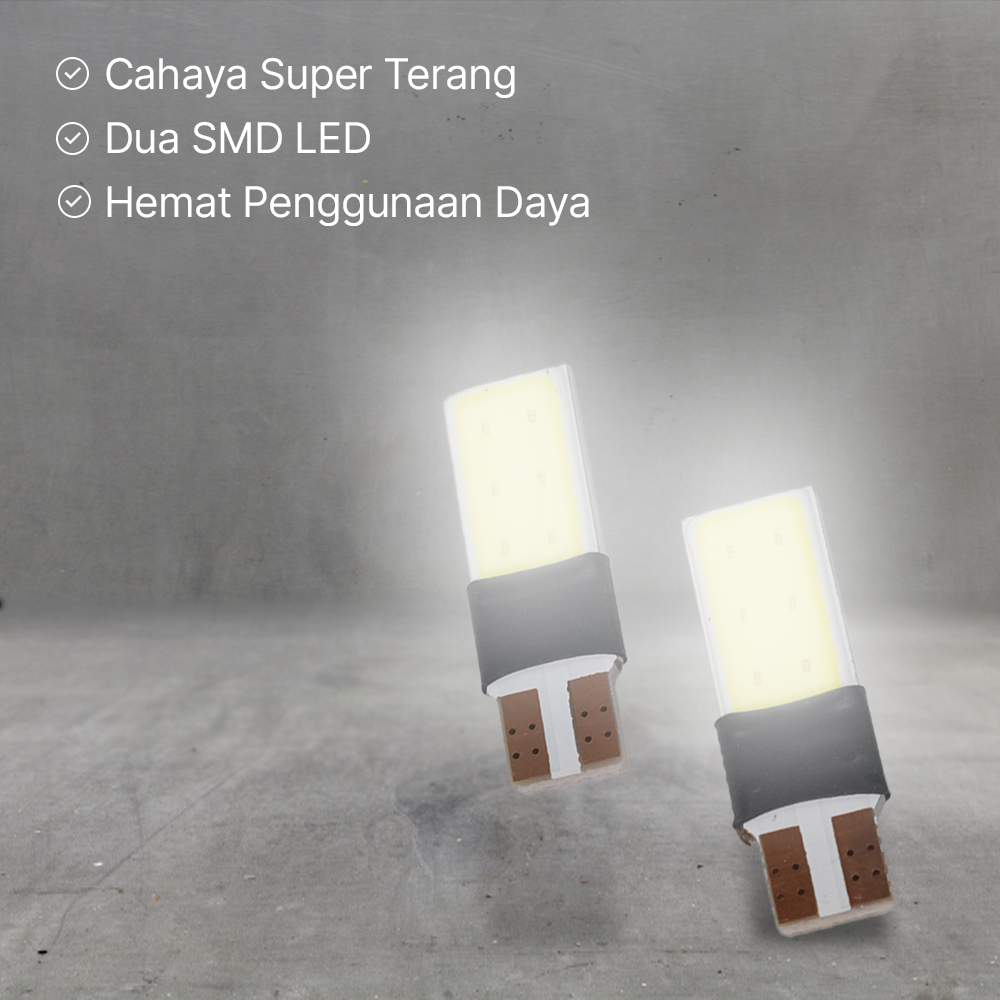 YADE Lampu Parkir Mobil LED Canbus T10 194 501 W5W Cool White 2 PCS
