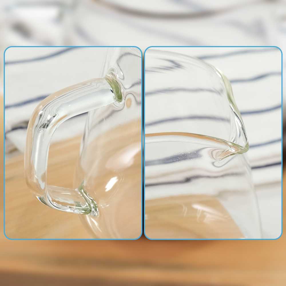 One Two Cups Teko Kopi Coffee Server V60 Drip Pour Borosilicate Glass - AI101 - Gambar 3