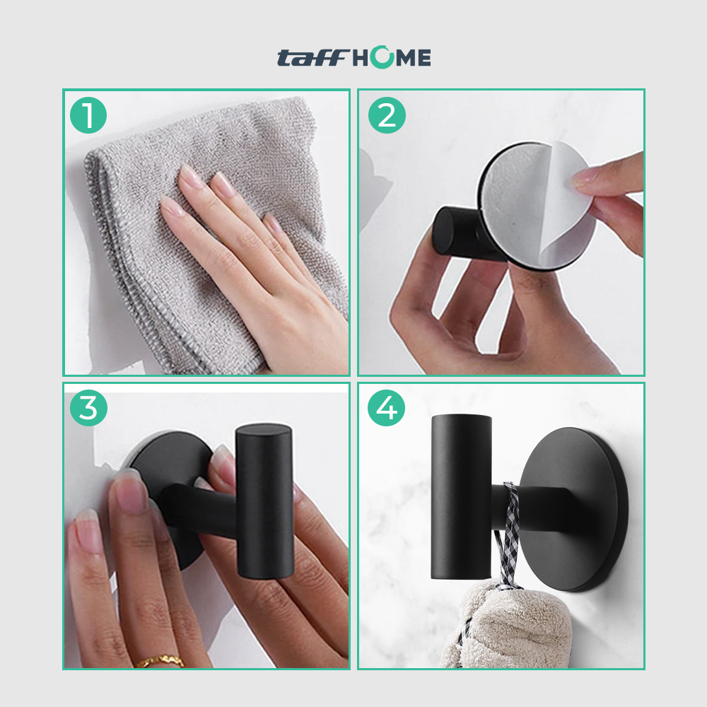TaffHOME Gantungan Dinding Hook Hanger Stainless Steel 1 PCS - V960