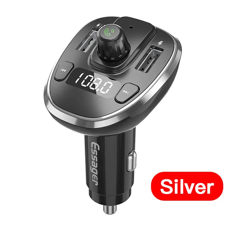ESSAGER Car Charger Mobil Bluetooth Transmitter Audio Dual USB 3.4A - ECCFM-DG10