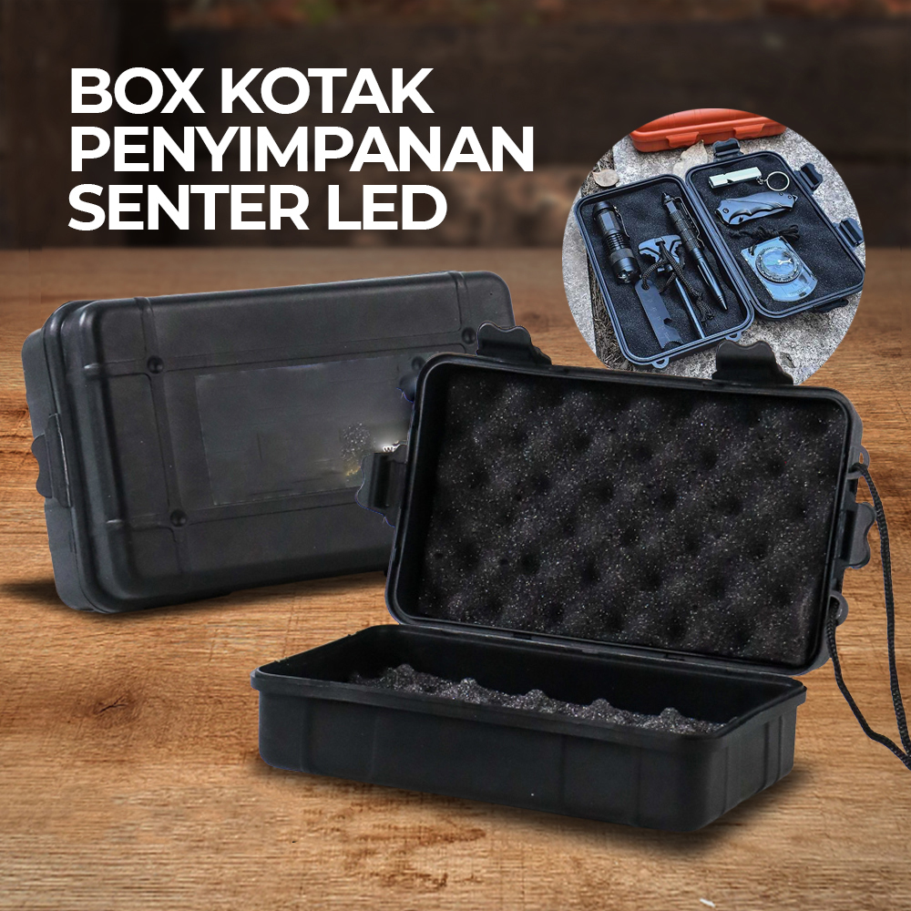 Box Kotak Penyimpanan Plastik Senter LED 19x11x6.5cm - No.04