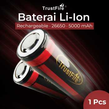 TrustFire Baterai Li-Ion 26650 5000mAh With Protection Plate 1 PCS - 1903SN35