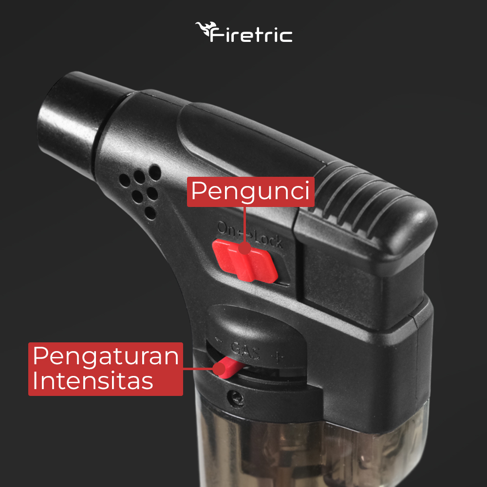 Firetric Korek Api Gas Butane Torch Jet Windproof - HQ0935