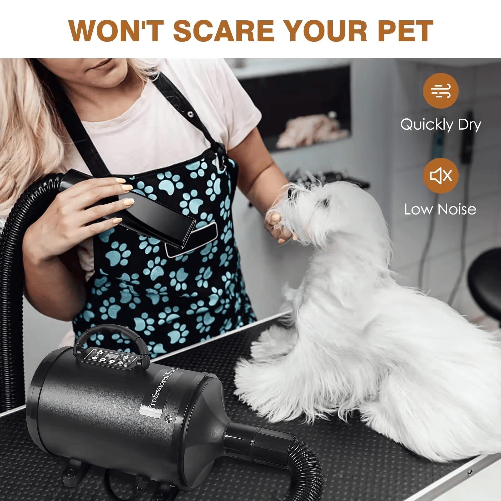 HBlow Smart Pet Hair Dryer Negative Ion Six Speed Regulation LCD 3200W - SH-170