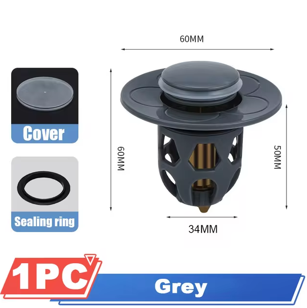 OABEE Kepala Pegas Penutup Drainase Wastafel Anti Bau Copper Core - OAB01