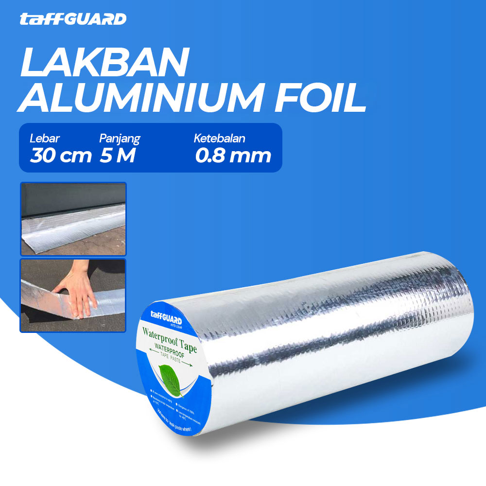 TaffGUARD KYTO Lakban Aluminium Foil Butyl Waterproof Anti Bocor 0.8mm - LS549