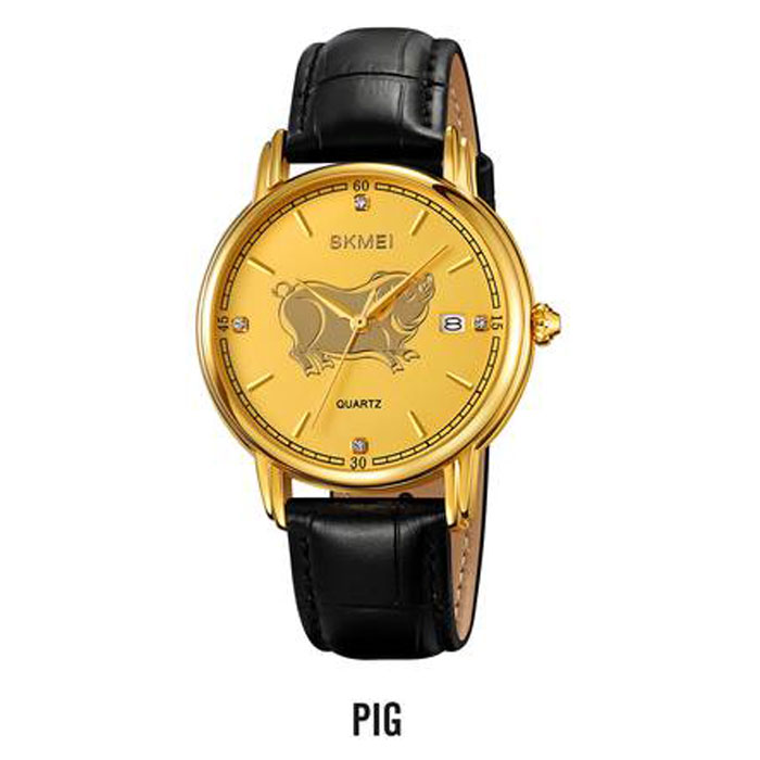SKMEI Jam Tangan Quartz Analog Shio Chinese Zodiac Waterproof 30M - 2327