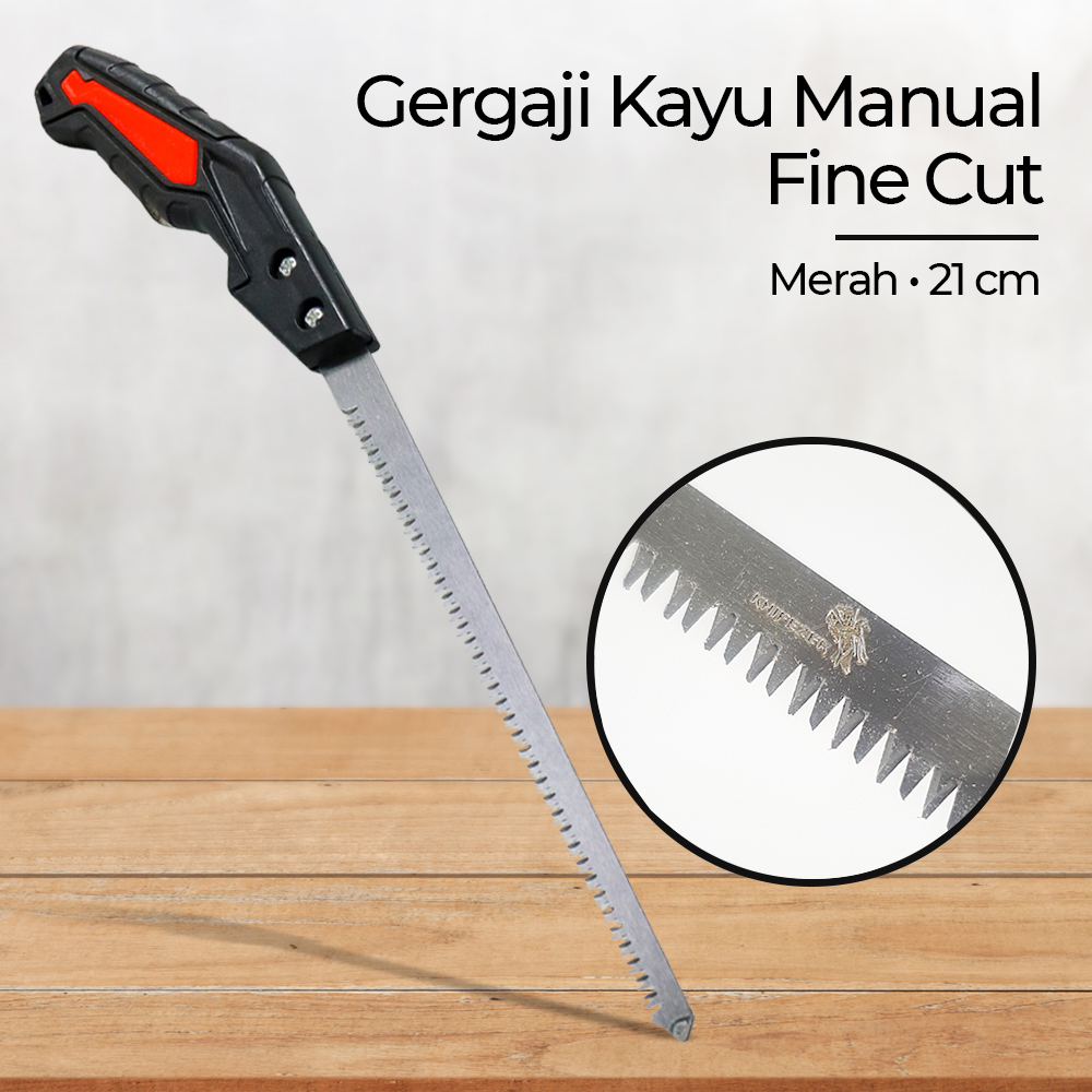 KNIFEZER Gergaji Kayu Tangan Manual Garden Saw Wood Fine Cut 21cm - 8102