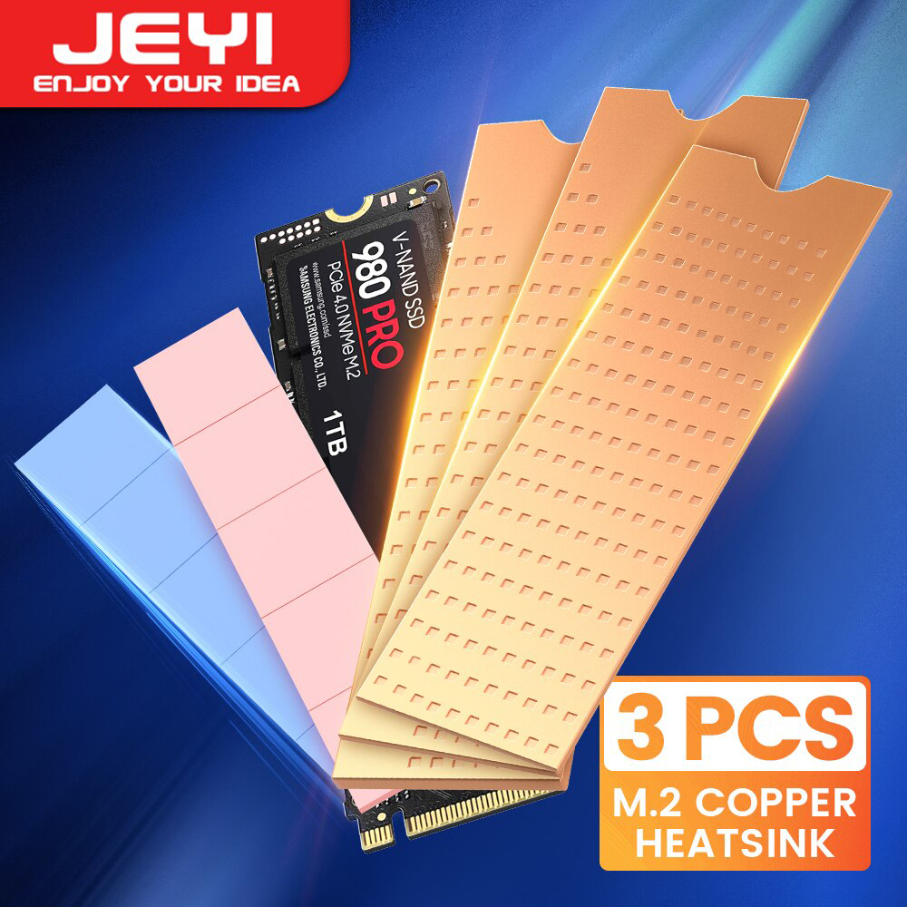 JEYI Heatsink SSD NVMe M.2 Pure Copper Cooler 3in1 - JYAITONG-3