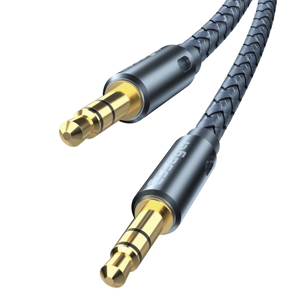 ESSAGER Kabel AUX 3.5mm Audio Male to Male Adaptor Braid 1.2M - EYP35-DY0G