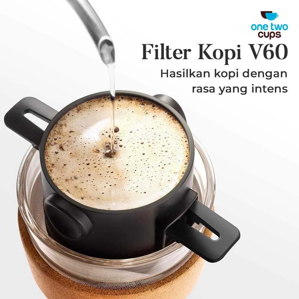 One Two Cups Filter Penyaring Kopi Portable Cone Coffee Dripper - F-401 - Gambar 4