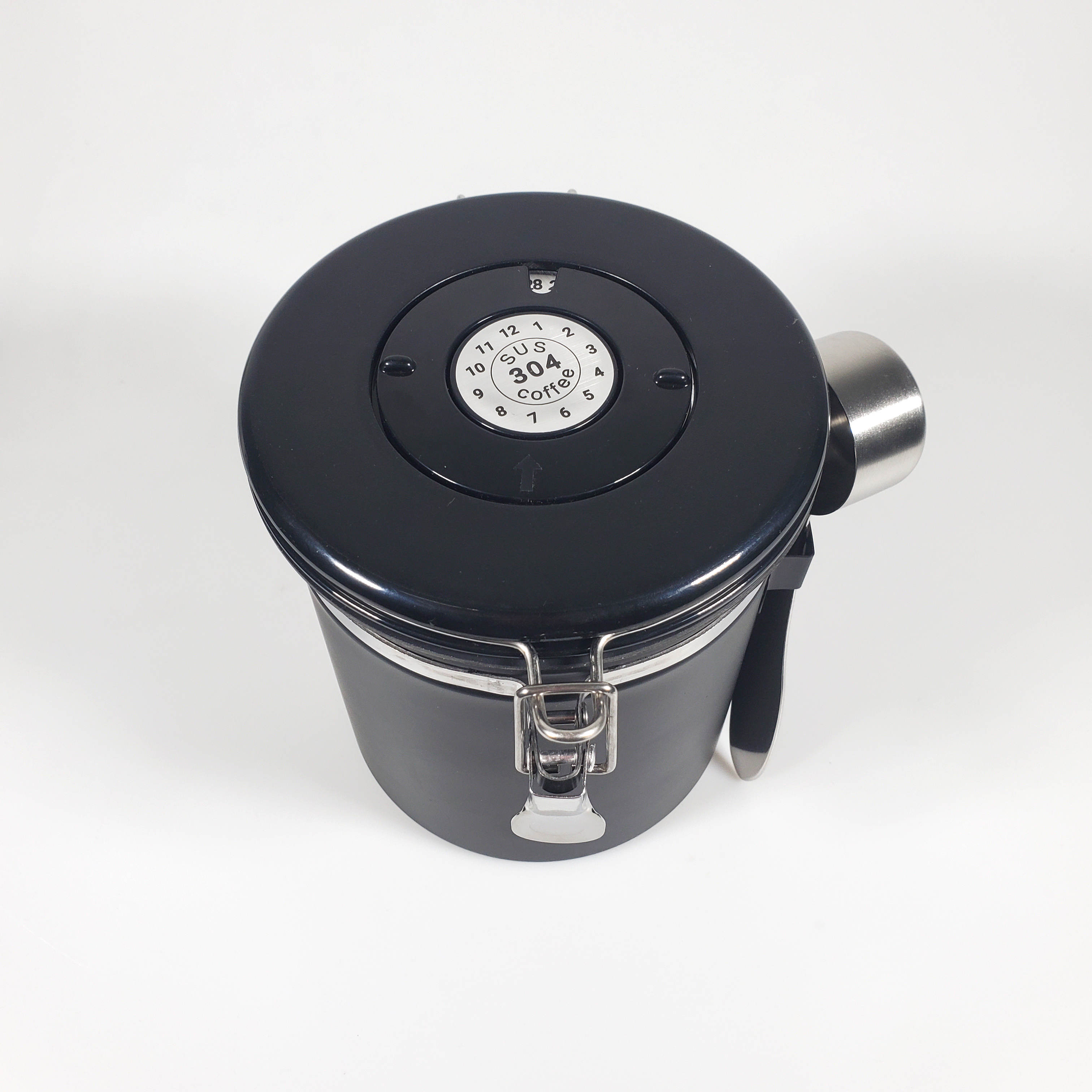 LISM Toples Stainless Penyimpanan Biji Kopi Rekam Tanggal Storage Jar - MSS19