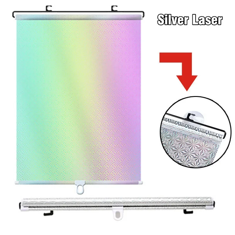 OTOHEROES Tirai Jendela Tarik Roller Blind Sun Protection Suction Cups - OT-3