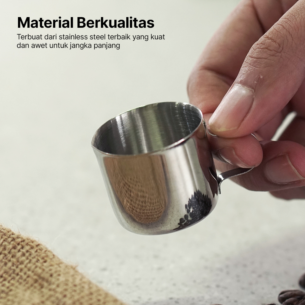 DROHOEY Gelas Milk Jug Kopi Espresso Latte Art Stainless Steel - S06HG