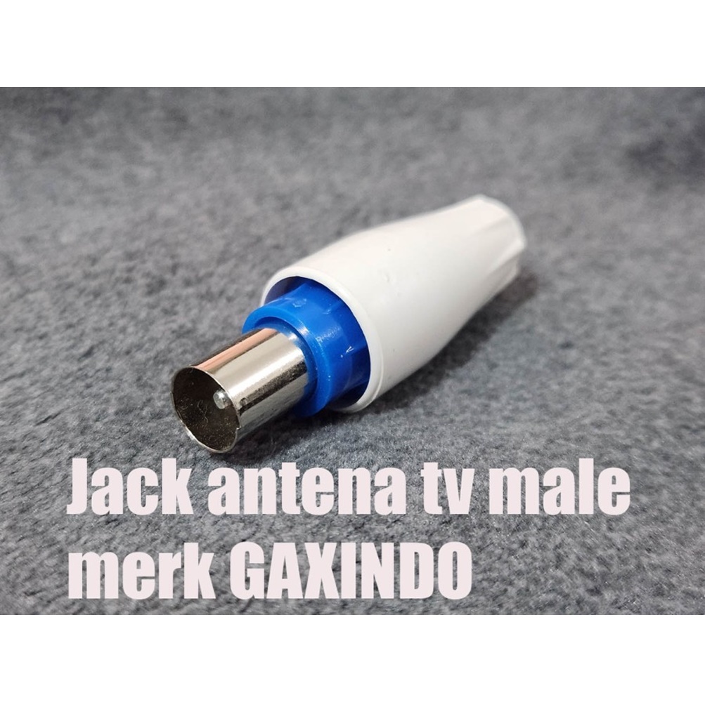 jack antena tv male merk gaxindo konektor