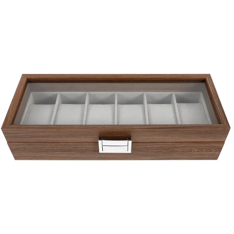 LuWei Kotak Penyimpanan Jam Tangan Storage Organizer Watch Box 6 Grid - SKW147