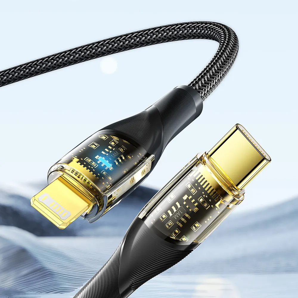 ESSAGER Kabel Data Type C to Lightning Quick Charging LED 29W 3A - ES-X29