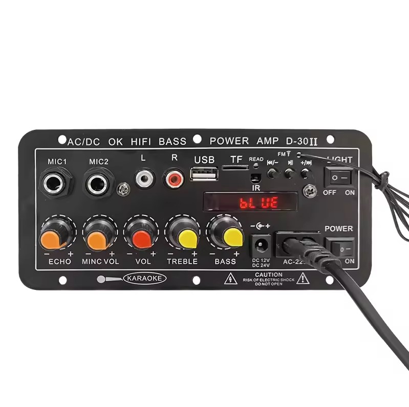 AQIYU Amplifier Board Audio Bluetooth USB FM Subwoofer DIY 30W - D30-II