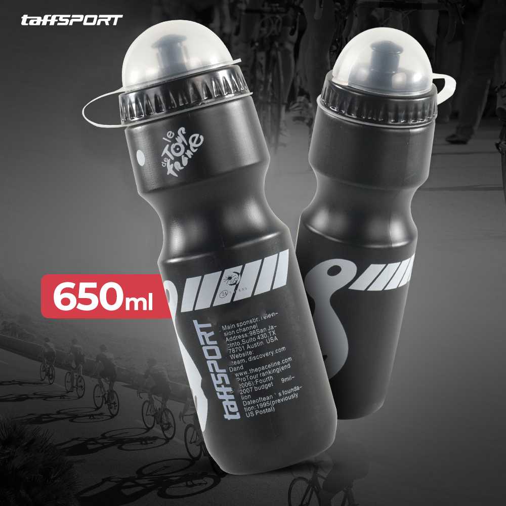 TaffSPORT Discovery Botol Minum Sepeda Olahraga HDPE Dust Cover 650ml - 3026